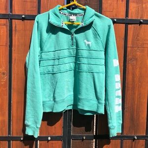 NWOT VS Pink Half Zip Jacket